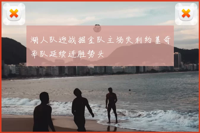 湖人队迎战掘金队主场失利约基奇率队延续连胜势头